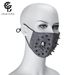 Halloween Party Prom Props Punk Rock Ear Hanging PU Leather Skull Mask_viptrois.com