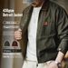 Maden Retro Heavyweight Canvas Detroit Jacket Corduroy Collar Hunting Short Zip-Up Jacket With Pockets Men's Autumn Outerwear_viptrois.com