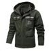 Men's Lightweight Windbreaker Jacket - Waterproof & Breathable Outdoor Coat With Hood, Multiple Pockets, Polyester Blend, Slim Fit For Spring/Autumn_viptrois.com