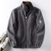 Cold-resistant And Warm, Thickened Fleece, Winter Large Size Men's Fleece Stand-up Collar Fleece Jacket_viptrois.com