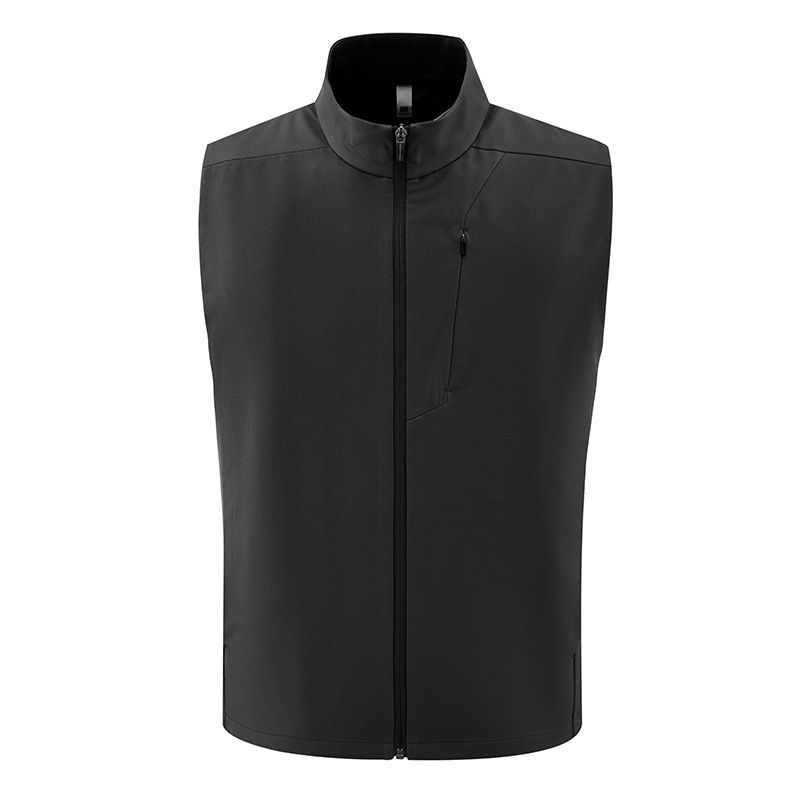 Men's Autumn/Winter Softshell Vest – 270g 50D Polyester Grid Fabric | Windproof & Wrinkle-Resistant Stand Collar Design (M-4XL)_viptrois.com