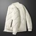 2024 Autumn Winter New Fashion Trend Men's Baseball Collar Plaid Diamond Pattern Cotton Jacket_viptrois.com