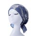Korean Velvet Turban Hat – Floral Tie-Dye Chemo Cap (Breathable Two-Tail Design For Women)_viptrois.com