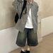 2025 Thin Denim Shorts Men's Summer New Straight Five-point Pants Tide Brand American Casual High Street Middle Pants Tide_viptrois.com