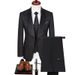2024 Spring Large Men's Jacquard Wedding Groom Suit Set Host Performance Dress_viptrois.com