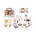 Mother & Kids Pretend Play Makeup Set For Girls - Non-Toxic Role Play Cosmetics Kit With Mirror & Storage Box (Pink/Blue/Black)_viptrois.com