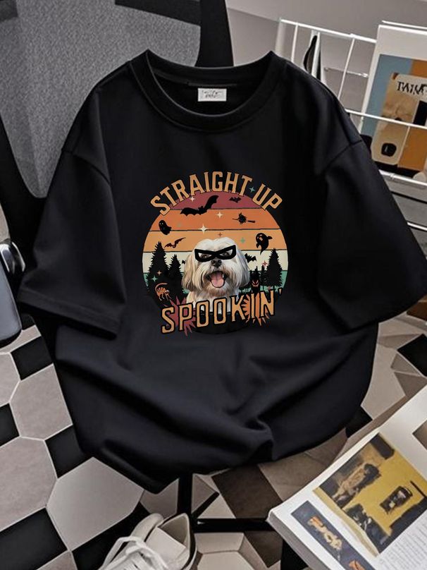 Havanese Halloween T Shirt For Mom Dad Funny Havi Owner Dog Lover Fashion Soft Streetwear Homme Slightly Summer Breathable Unisex Casual_viptrois.com