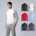 Men's Clothing Spring And Autumn Knitted Jacket Suit Training Suit Stand Collar Coat Casual Fitness Sweatshirt Sportswear Quick Drying Clothes_viptrois.com