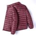 Men's Slim-Fit Lightweight Down Jacket With 90% White Duck Down, Stand Collar Short Coat For Windproof Warmth In Versatile Colors_viptrois.com