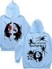 2023 High-End Casual Sports Set For Men Loose Fit Spring And Autumn Season Elegant Spider Print Hooded Sweatshirt_viptrois.com