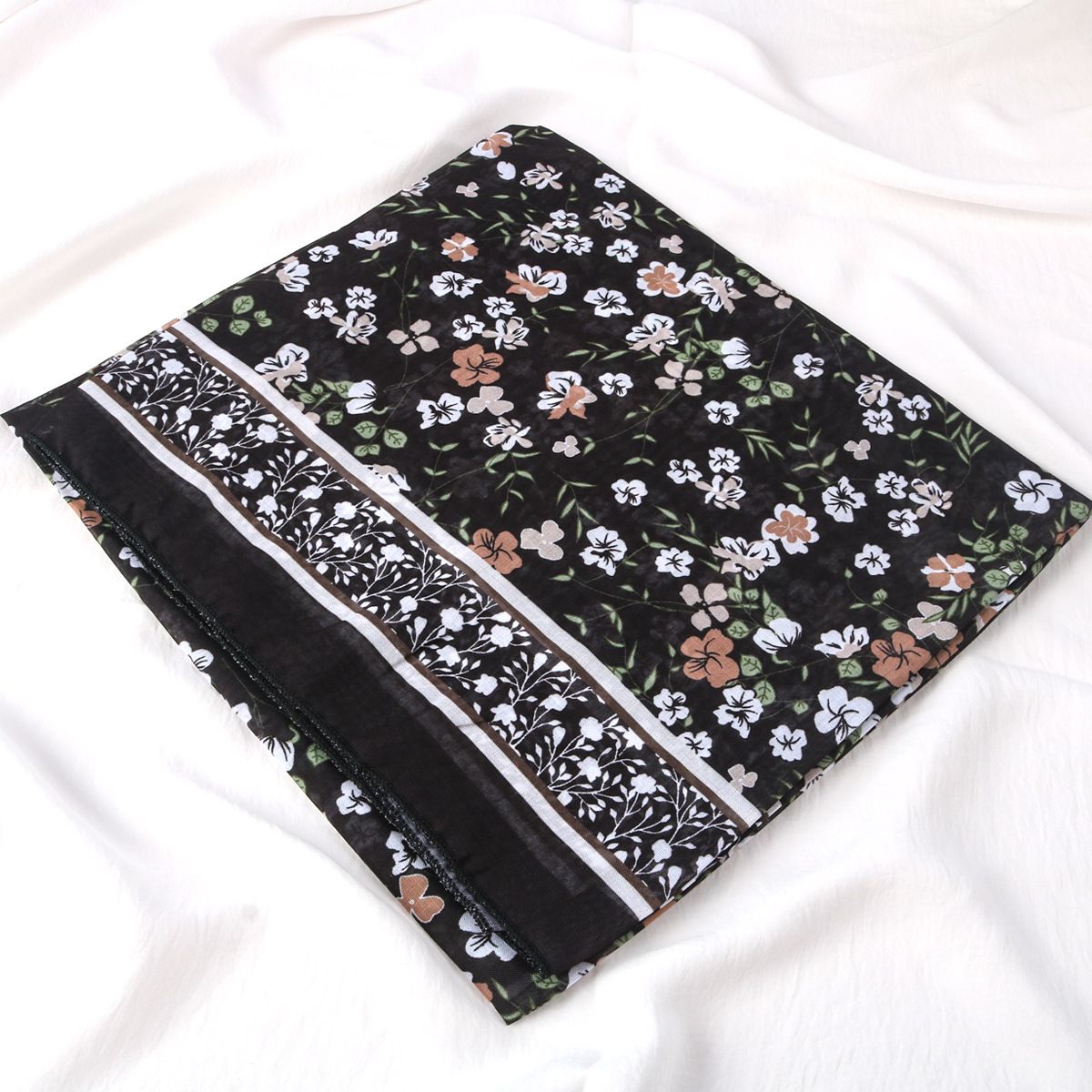 Muslim Headscarf Muslim Scarf Balinese Yarn Printed Square Scarf Classic Lace National Fashion Scarf Shawl Scarf_viptrois.com