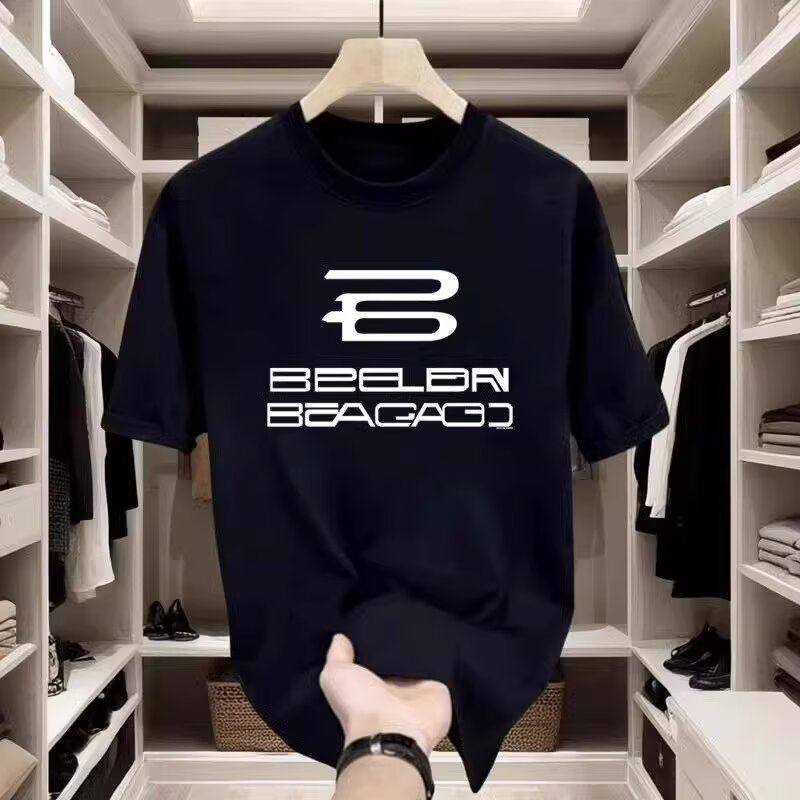 Men's Clothing Cotton Short Sleeved T Shirt 2024 Summer New Style | Design And Printing | 230g High Weight Cotton | Sweat Absorbent And Breathable_viptrois.com