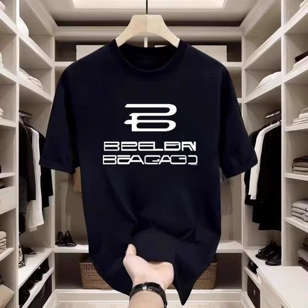Men's Clothing Cotton Short Sleeved T Shirt 2024 Summer New Style | Design And Printing | 230g High Weight Cotton | Sweat Absorbent And Breathable_viptrois.com