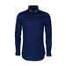 Men's Long Sleeved Cotton Blend Shirt With Colorful Bee Logo Black White Striped Casual Business Style Regular Fit Single Breasted_viptrois.com