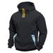Men's Patchwork Hoodie – Loose Fit Gym & Streetwear Hooded Jacket (Black, Navy, Army Green, Khaki, Gray)_viptrois.com