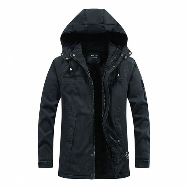 Men's Clothing Winter Youth Cotton Padded Jacket Men's Winter Clothing Men's Cotton Clothing Plus Velvet Thickened Washed Workwear Jacket Men_viptrois.com