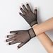 Decorative Fishnet Elastic Gloves Short Half Finger Sexy Dance Party Theme Gathering Halloween Mesh Artistic_viptrois.com