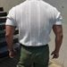 Men's Clothing Mercerized Cotton Ice Silk Polo Shirt Breathable Hollow Short Sleeved Sweatshirt Lapel Mesh Tight Sleeve Knitted T Shirt_viptrois.com
