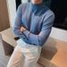 Men's Clothing Men's Base Sweater Spring And Autumn New Slim Fit Mid Neck Inner Wear Korean Style Half High Collar Sweater_viptrois.com