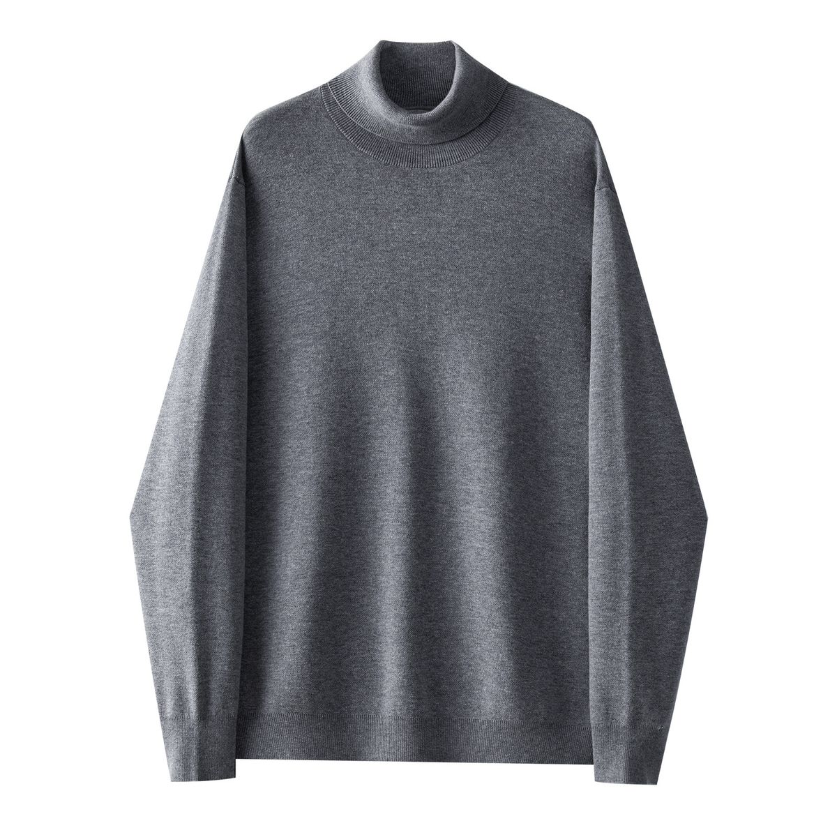 Men's Anti-Pilling High Neck Slim Fit Stretch Warm Knit Sweater For Autumn Winter Casual Layering_viptrois.com