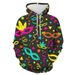 Pure European And American Cross-Border Sweatshirt Christmas Men's Jacket Digital Print 25th Anniversary New Loose Hoodie_viptrois.com