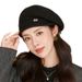 Knitted For Women, Autumn Winter, Middle-aged Korean Style, Face Slimming Beret, Warm And Versatile Woolen Artist Hat_viptrois.com