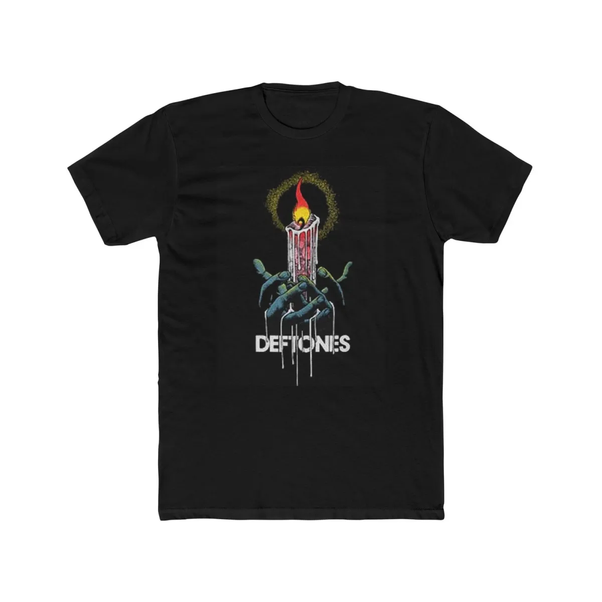 Deftones Vintage Graphic Rock Band Retro Unisex Men's Cotton Crew Tee_viptrois.com