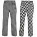 Men's Clothing oil proof chef pants black and white plaid pants kitchen men's chef uniform version work pants_viptrois.com