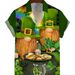 2024 New Creative Element 3D Digital Printing Trend Loose Short Sleeved Shirt Men's Top_viptrois.com