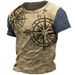 New Vintage Compass 3D Print T-Shirts Men's Fashion Short Sleeve T Shirt Oversized Streetwear Harajuku Tops Tees Unisex Clothing_viptrois.com