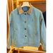 Premium Washed Blue Spring Workwear Loose Jacket Unisex Turn-Down Collar Coat Early Autumn New American Retro_viptrois.com