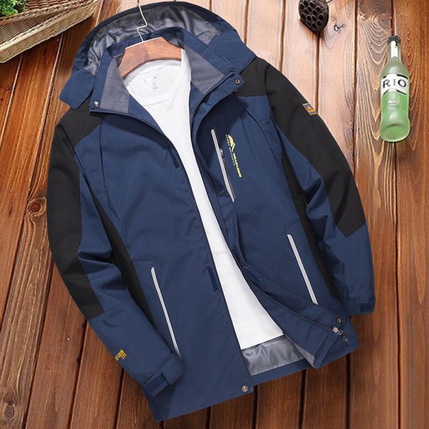 Men's Clothing outdoor jacket waterproof breathable single layer jacket plus size mountaineering ski suit_viptrois.com