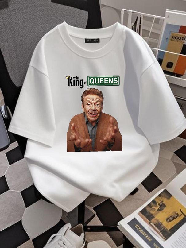 Unisex Cotton T-Shirt The King Of Queens Jerry Stiller Arthur Spooner Stylish Stretched Top For Everyday Wear Casual Comfortable Fashion_viptrois.com