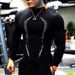 Summer men's fitness training breathable short European size quick drying clothes Men's sports fashion long sleeved_viptrois.com