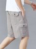 K Shorts, Men's Cropped Pants, Loose Workwear, Big Waistband, Big Shorts_viptrois.com