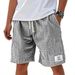 Men's 100% Cotton Casual Shorts - Breathable Summer Lounge & Beach Shorts With Comfort Fit (Multiple Colors & Sizes)_viptrois.com