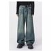 Men's Clothing Jeans Men's Niche High End Straight Wide Leg Casual Mopping Long Pants_viptrois.com