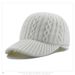 Women's Hat Autumn Winter Knitted Wool Baseball Korean Fashion Trendy Face Slimming Versatile Warm Duckbill Cap_viptrois.com
