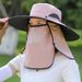 Women's 12CM Wide Brim Sun Hat - UPF 50+ Full Face & Neck Protection For Hiking & Travel (Summer Outdoor Essential)_viptrois.com