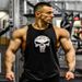Men's Clothing Muscle Sports Fitness Vest Punisher Multicolor Cotton One Piece Dropshipping_viptrois.com