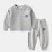 Mother & Kids Fashion Korean Suit New Children's Sweatshirt Sports Pants Two Piece Suit Boys Two Piece Sports Suit Trendy_viptrois.com