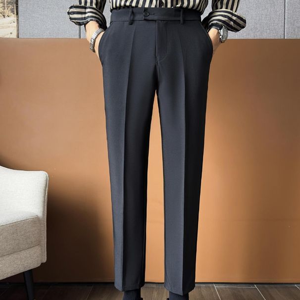 Men's Business Casual Dress Pants New Style Cropped Length Versatile And Drapy_viptrois.com