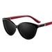 New Style Sunglasses For Women With Round Face Personality Leather Polarized Sunglasses Retro Sunglasses Anti Ultraviolet 8632_viptrois.com