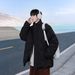 Men's Clothing Stand Up Collar Diamond Pattern Cotton Padded Jacket For Men, Autumn And Winter, Warm, Windproof, And Cold Proof Cotton Padded Coat_viptrois.com