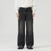 Men's Clothing Three Color Baggy Jeans Straight Loose Wide Leg Elastic Neutral Jeans For Men And Women_viptrois.com