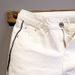 Men's Clothing Personalized Color Matching Slim Fit White Denim Shorts Fashion Trend All Match Shorts_viptrois.com