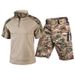 Men's Frog Style Tactical Shorts Suit Quick Drying Summer Training Uniform T-Shirt Short Sleeved Outdoor Sport Wear_viptrois.com