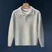 Men's Classic Polo Sweater – Slim Fit Collared Knit Top For Winter & Fall (M-3XL)_viptrois.com