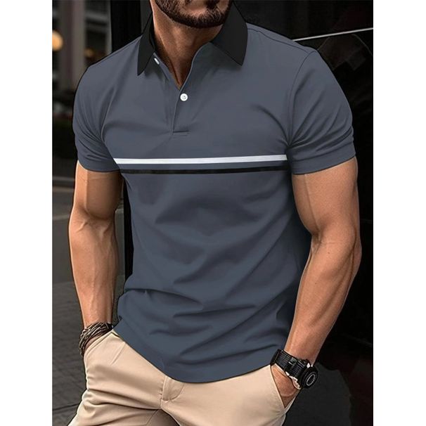 2025d Summer Quick Sale 3D Button Digital Print Men's Sports Polo Shirt_viptrois.com