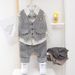 Children's Clothing Boys Spring And Autumn Suits 2020 New Children's Baby Houndstooth Vest Three Piece Suit Spring Style_viptrois.com